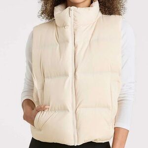 Nuuds Puffer Vest in bone